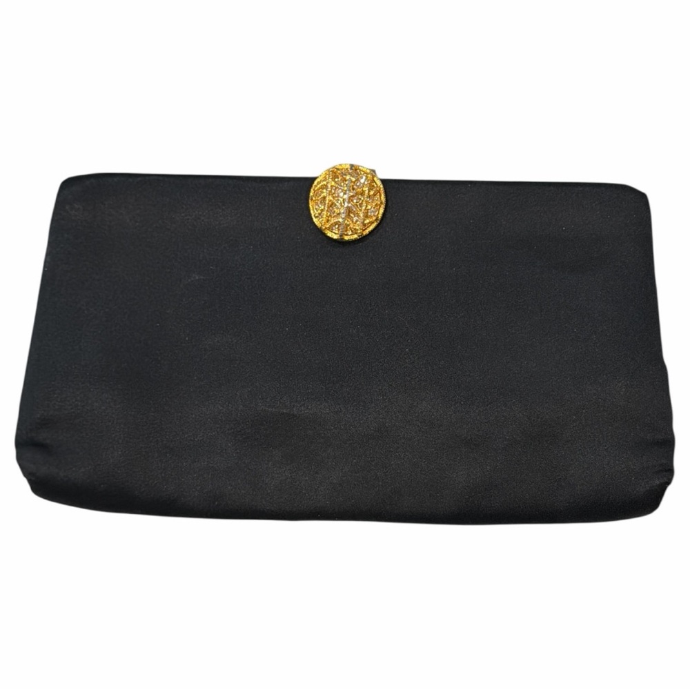 Garay‎ VINTAGE Pure Silk Black Clutch